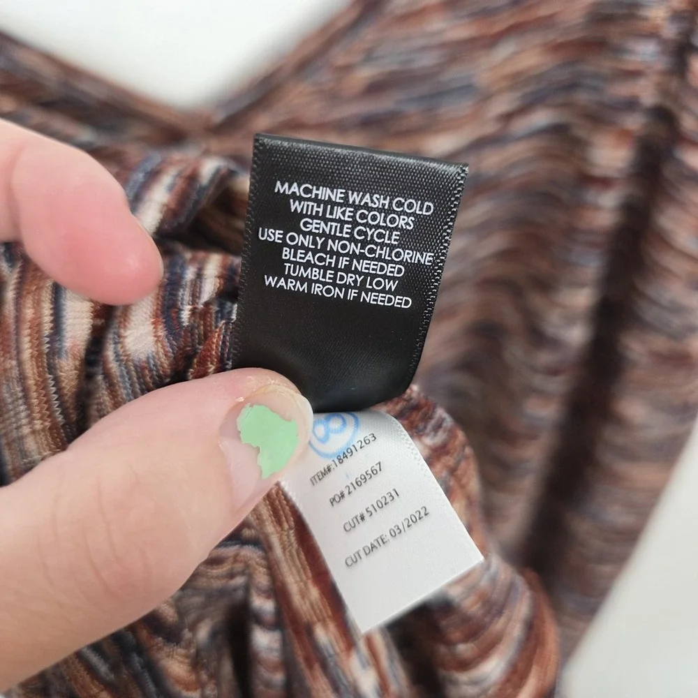 TORRID Multicolor Knit Lightweight Spacedye Casual Tank Midi‎ Dress Size 3X - Picture 7 of 11